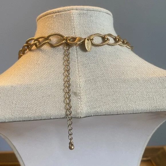 Lia Sophia Blue and Gold Double-Strand Sonora Necklace - Picture 3 of 6